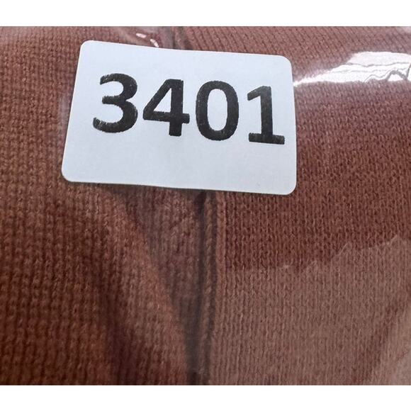 Terra & Sky Womens Plus Size 1X Sweater Burnt Orange Collared Pockets Open Front - Picture 8 of 8